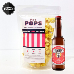 PetPops - Gâteries de popcorn pour chien au saumon