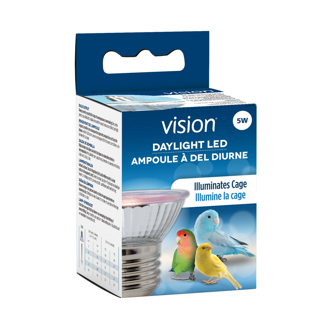 Ampoule diurne Vision à DEL, 5 W - Boutique Le Jardin Des Animaux -Accessoire pour oiseauxBoutique Le Jardin Des Animaux83835