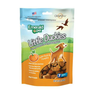Biscuits santé Little Duckies Canard et citrouille, pour chien, Emerald Pet - Boutique Le Jardin Des Animaux -Gâterie pour chienBoutique Le Jardin Des AnimauxEMT00425