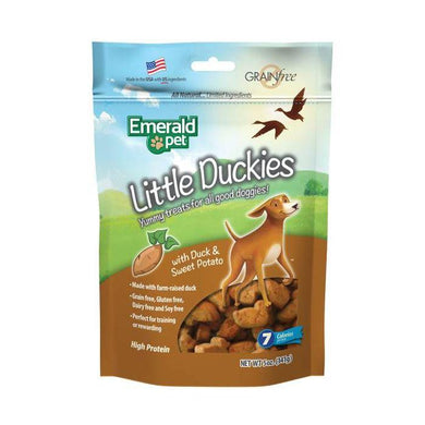 Biscuits santé Little Duckies Canard et patate douce, pour chien, Emerald Pet - Boutique Le Jardin Des Animaux -Gâterie pour chienBoutique Le Jardin Des AnimauxEMT00426