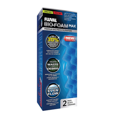 Bloc de filtration BioFoam Max paquet de 2 Série 206/207 et 306/307 Fluval - Boutique Le Jardin Des Animaux -Masse FiltranteBoutique Le Jardin Des Animauxa188