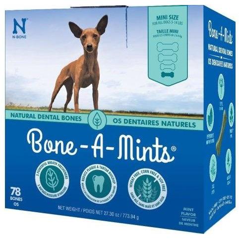 Bone-A-Mints Os dentaire naturels Mini - Boutique Le Jardin Des Animaux -Gâterie pour chienBoutique Le Jardin Des AnimauxBA80131