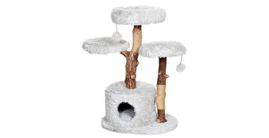 BUD'Z arbre à chat savana avec 3 perchoirs et cachette - Boutique Le Jardin Des Animaux -Griffoir, meuble et litBoutique Le Jardin Des AnimauxBZ03763