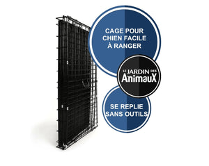 Cage métallique pour chien. 24” X 17” X 19” - Boutique Le Jardin Des Animaux -CageBoutique Le Jardin Des AnimauxBZ10678