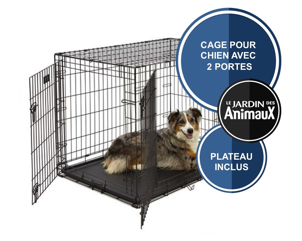 Pack avantage : Cage pour chien (galvanisée)
