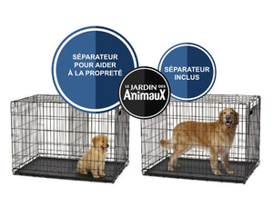 Cage métallique pour chien. 30” X 19” X 21” - Boutique Le Jardin Des Animaux -CageBoutique Le Jardin Des AnimauxBZ10679