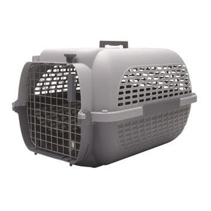Cage Voyageur Dogit pour chiens, base anthracite avec dessus gris pâle, moyenne - Boutique Le Jardin Des Animaux -CageBoutique Le Jardin Des Animaux76616