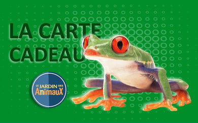 Carte cadeau (Physique pour achat en magasin) - Boutique Le Jardin Des Animaux -Boutique Le Jardin Des AnimauxCarte cadeau grenouille-1
