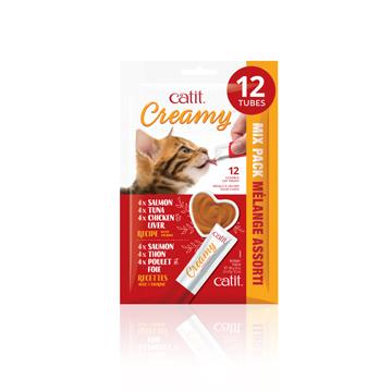 Catit Creamy régal crémeux en tube saveurs assorties - Boutique Le Jardin Des Animaux -Gâterie pour chatBoutique Le Jardin Des Animaux44447