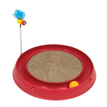 Circuit 3 en 1 avec balle et planche à griffer Catit Play, rouge, 36 cm (14 po) - Boutique Le Jardin Des Animaux -Jouet chatBoutique Le Jardin Des Animaux43000