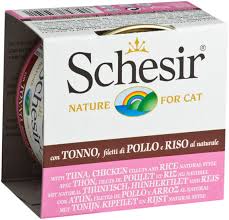 Conserve pour chat Schesir - Filet de poulet, thon et riz au naturel - Boutique Le Jardin Des Animaux -conserve pour chatBoutique Le Jardin Des Animauxc-50501