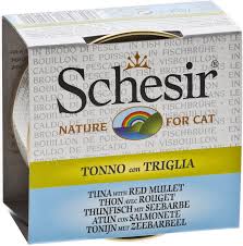 Conserve pour chat Schesir - Thon et rouget dans un bouillon - Boutique Le Jardin Des Animaux -Boutique Le Jardin Des Animauxc-15251