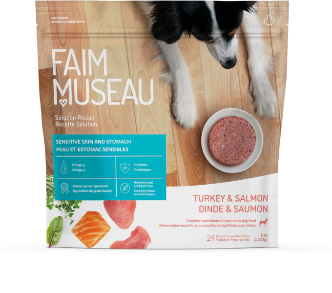 Nourriture crue pour chien Faim Museau - Dinde & Saumon