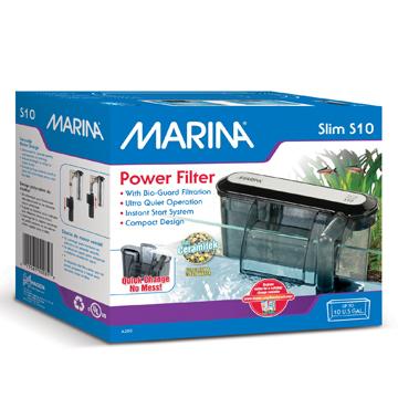 Filtre à moteur Slim Marina S10, pour aquariums jusqu'à 38 L (10 gal U -  Boutique Le Jardin Des Animaux