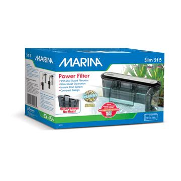 Filtre à moteur Slim Marina S15, pour aquariums jusqu’à 57 L (15 gal US) - Boutique Le Jardin Des Animaux -filtreurBoutique Le Jardin Des AnimauxA286