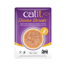 Charger l&#39;image dans la galerie, Garniture Divine Shreds pour chats, Thon avec shirasu et patate douce, 75 g - Boutique Le Jardin Des Animaux -Gâterie pour chatBoutique Le Jardin Des Animaux44687
