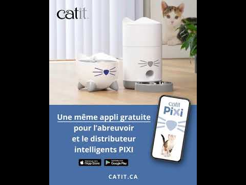 Catit - Fontaine à eau Pixi Bleu pour Chat - 2,5L