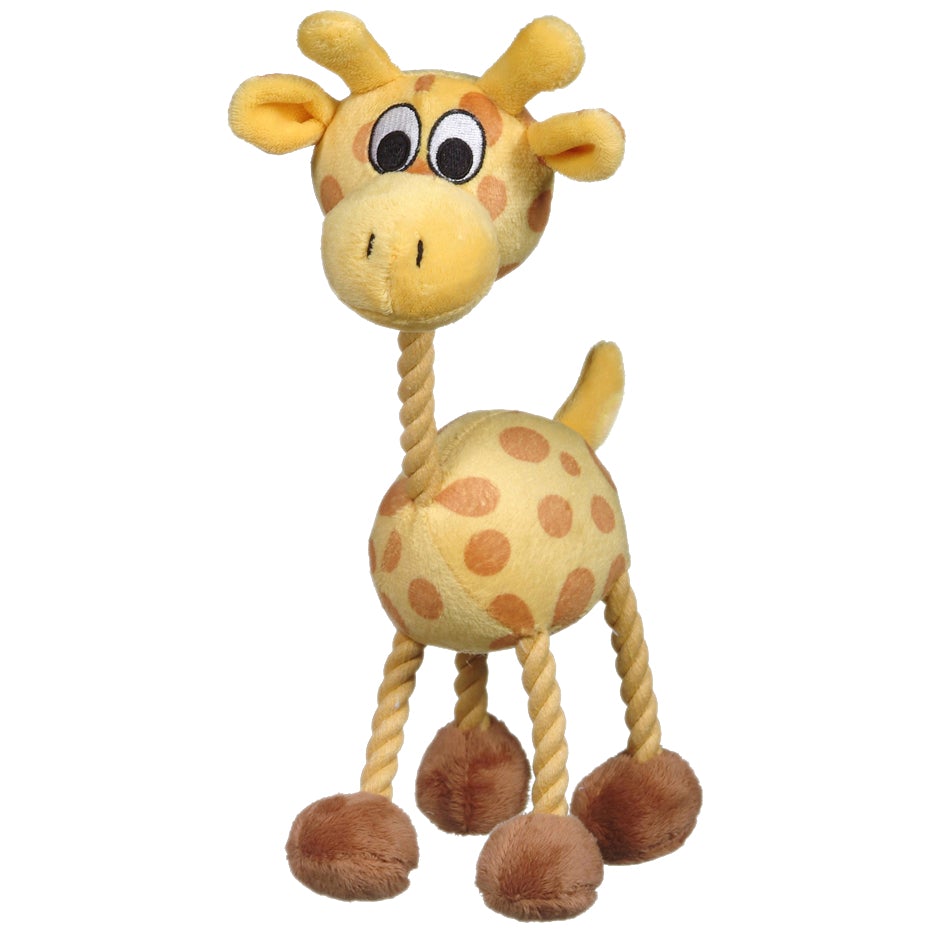 Jouet Puppy Luvz Dogit en peluche avec organe sonore, girafe jaune - Boutique Le Jardin Des Animaux -jouet chienBoutique Le Jardin Des Animaux72732