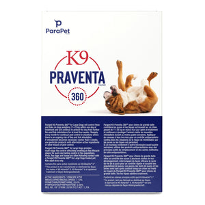 K9 Praventa 360 traitement contre les puces et les tiques pour chiens de grande taille, 11 kg à 25 kg, 3 ou 6 tubes - Boutique Le Jardin Des Animaux -anti-parasitaire pour chatBoutique Le Jardin Des Animaux73862