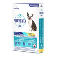 K9 Praventa 360 traitement contre les puces et les tiques pour chiens de taille moyenne, 4,6 kg à 11 kg, 3 ou 6 tubes - Boutique Le Jardin Des Animaux -anti-parasitaire pour chatBoutique Le Jardin Des Animaux73861
