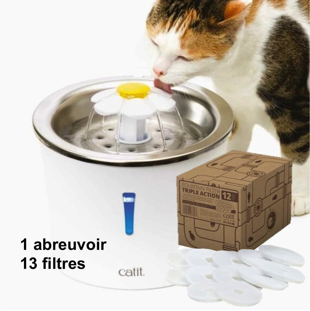 Cat It abreuvoir pour chat acier inoxydable 3L