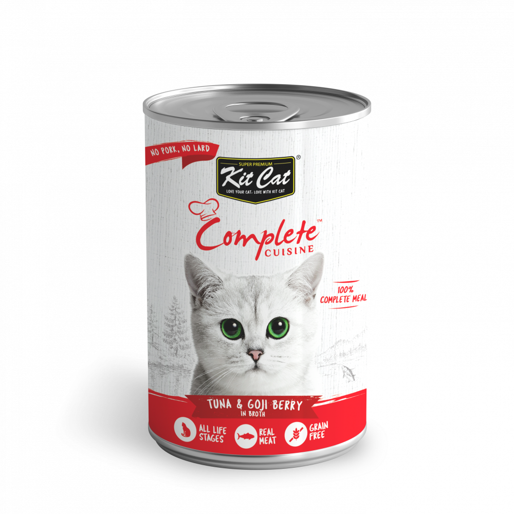 Conserve pour chat Kit Cat - Thon et baies de goji en bouillon
