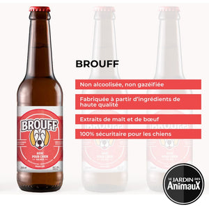 La bière pour chiens Brouff, 250 ml. par bouteille - Boutique Le Jardin Des Animaux -Gâterie pour chienBoutique Le Jardin Des AnimauxBR001960