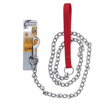 Laisse chromée Avenue de luxe, gros maillons, 1,2 m (4 pi) - Boutique Le Jardin Des Animaux -Accessoires de prommenadeBoutique Le Jardin Des Animaux71844