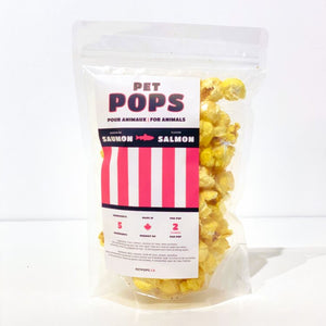 PetPops - Gâteries de popcorn pour chien au saumon