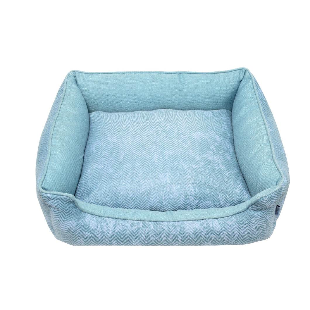 Lit Resploot avec rebords, rectangulaire, lagon bleu, 60 x 50 x 21 cm (24 x 20 x 8 po) - Boutique Le Jardin Des Animaux -LitBoutique Le Jardin Des AnimauxVP1331