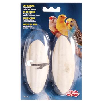 Living World Os de seiche avec support, paquet de 2 - Boutique Le Jardin Des Animaux -Soins oiseauxBoutique Le Jardin Des Animaux82172