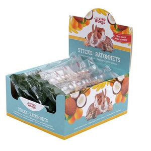 Living World régals bâtonnets arôme de fruits pour petits mammifères - Boutique Le Jardin Des Animaux -Gâterie petit mammifèreBoutique Le Jardin Des Animaux60484