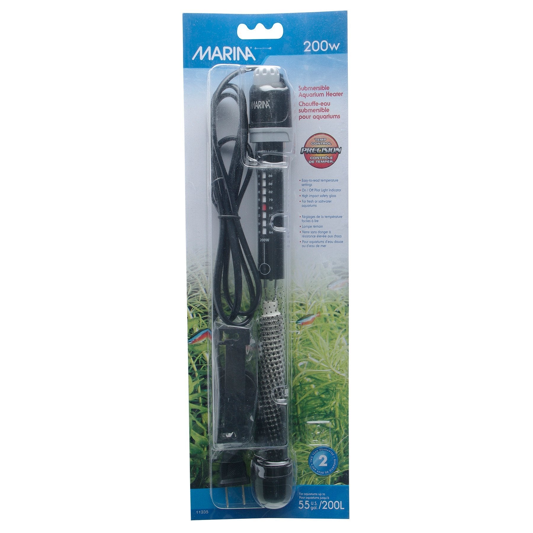 Chauffe Eau Aquarium 200W Mini Chauffage Chauffage d'aquarium