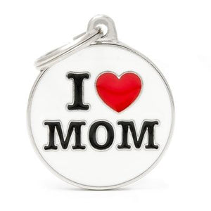 Médaille collection Charms, "I LOVE MOM", GRAND - Boutique Le Jardin Des Animaux -médailleBoutique Le Jardin Des AnimauxCH17LOVEMOM
