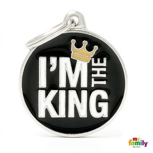 Médaille collection Charms, "I'M THE KING", GRAND - Boutique Le Jardin Des Animaux -médailleBoutique Le Jardin Des AnimauxCH17KING