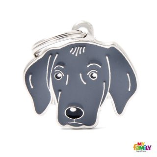 Médaille pour chien collection Friends, BRAQUE DE WEIMAR - Boutique Le Jardin Des Animaux -médailleBoutique Le Jardin Des AnimauxMF62