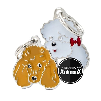 Médaille pour chien collection Friends, CANICHE, Couleurs variées - Boutique Le Jardin Des Animaux -médailleBoutique Le Jardin Des AnimauxMF20BLACK