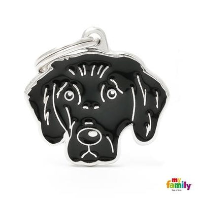 Médaille pour chien collection Friends, FLAT COAT RETRIEVER - Boutique Le Jardin Des Animaux -médailleBoutique Le Jardin Des AnimauxMF103