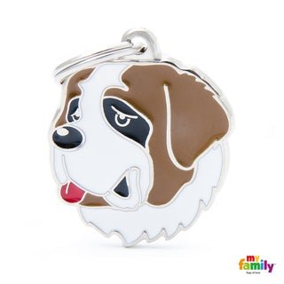 Médaille pour chien collection Friends, SAINT BERNARD - Boutique Le Jardin Des Animaux -médailleBoutique Le Jardin Des AnimauxMF53
