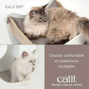 Meuble Cabana Vesper, arbre à chat - Boutique Le Jardin Des Animaux -Griffoir, meuble et litBoutique Le Jardin Des Animaux52114