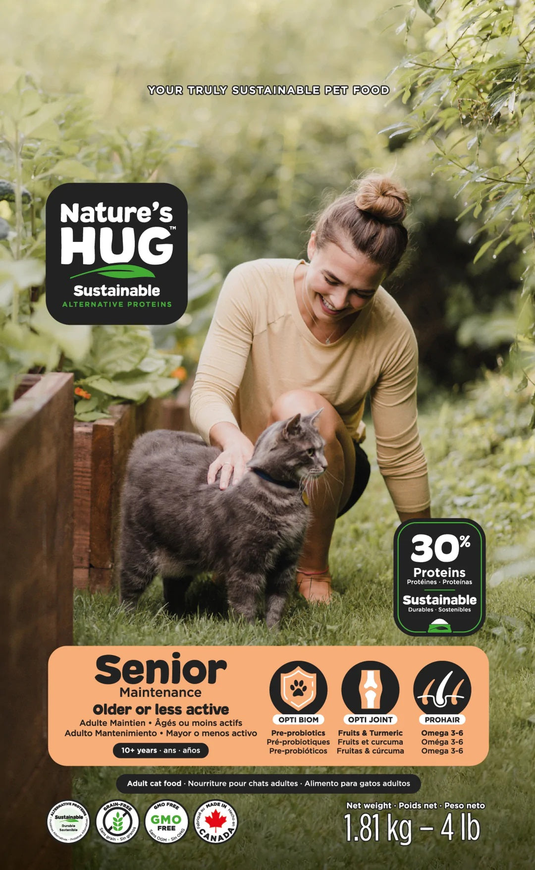 Nature s Hug Chat senior et moins actif Boutique Le Jardin Des Animaux