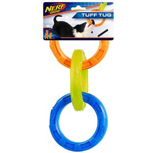 Nerf Dog Trois anneaux à tirer en thermoplastique - Boutique Le Jardin Des Animaux -jouet chienBoutique Le Jardin Des AnimauxVP6877
