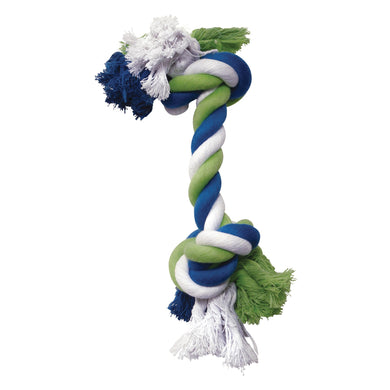 Os Dogit en corde de coton, bleu, vert lime et blanc - Boutique Le Jardin Des Animaux -jouet chienBoutique Le Jardin Des Animaux72381