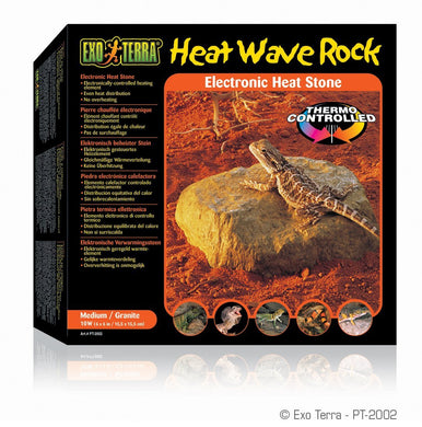 Pierre Heat Wave Rock Exo Terra, moyenne, 10 W, 15.5 x 15,5 cm (6 x 6 po) - Boutique Le Jardin Des Animaux -temperatureBoutique Le Jardin Des AnimauxPT2002