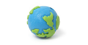 PlanetDog: Balle planète bleue et verte pour chien - Boutique Le Jardin Des Animaux -Jouet chienBoutique Le Jardin Des AnimauxPD00339