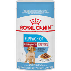 Royal Canin - Pochette de nourriture humide - Chiot Moyen- Morceaux en sauce 85g