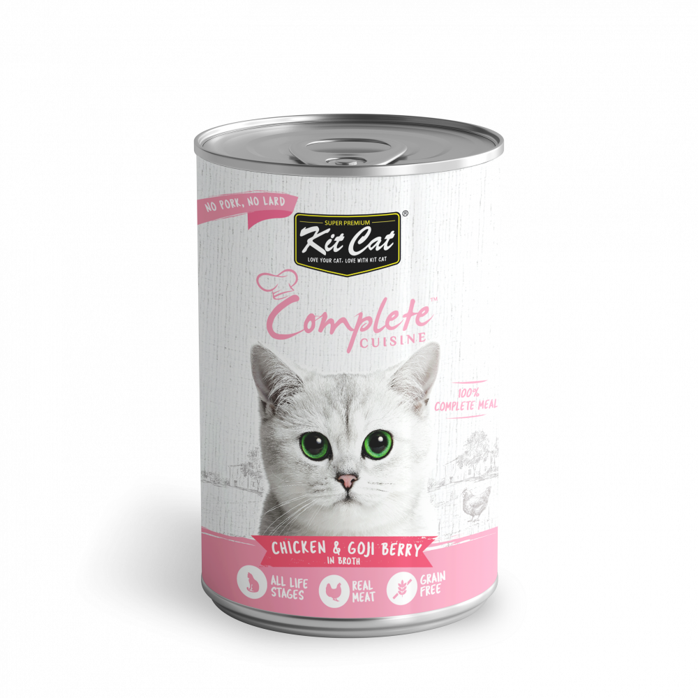 Conserve pour chat Kit Cat - Poulet et baies de goji