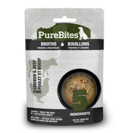 Purebites - Gâteries pour chien poulet et boeuf dans le bouillon