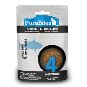 Purebites - Gâteries pour chat thon sauvage en bouillon