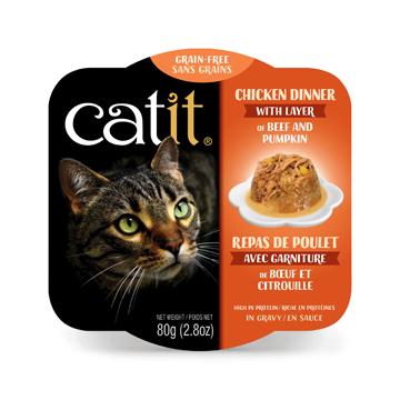 Repas pour chat Catit - Poulet boeuf et citrouille 80g - Boutique Le Jardin Des Animaux -conserve pour chatBoutique Le Jardin Des Animaux44703